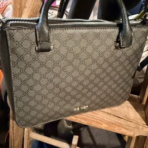 Nine West Black Textured Shoulder Bag